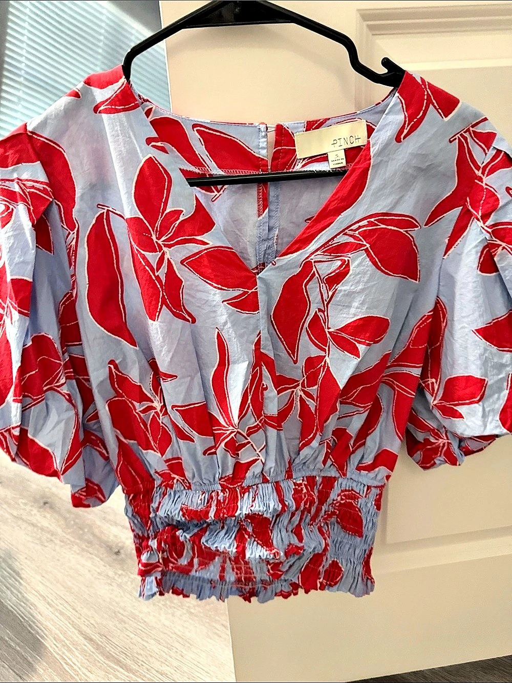 PINCH Floral Smocked Blouse